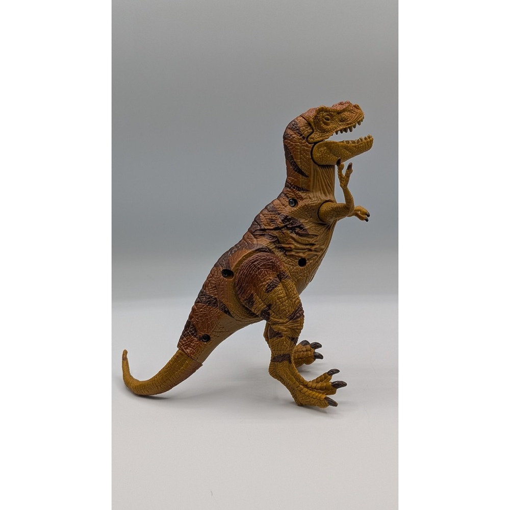 2006 Kid Galaxy Dinosaur Attack Lights & Sound Effects T-Rex 8" Poseable Figure